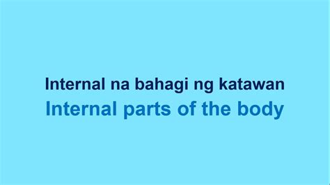 How to say internal in Filipino .